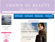 Tablet Screenshot of crownofbeautymagazine.com